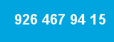 926 467 94 15 926 467 94 15